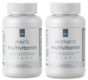 2 bottles of multivitamins by MaxLiving, mens and womens