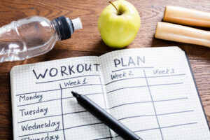 Finding a workout plan that works best for you.
