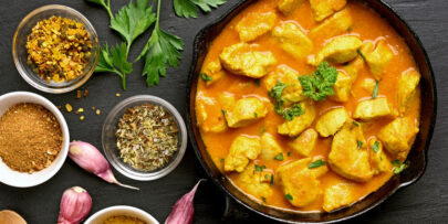 Chicken curry is a delicious and flavorful meal.