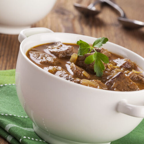 This healthy version of beef stew is just as hearty and delicious as the traditional version.