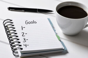 A running list of notes and goals that you may want to achieve in the future is less overwhelming than a long list of to dos.