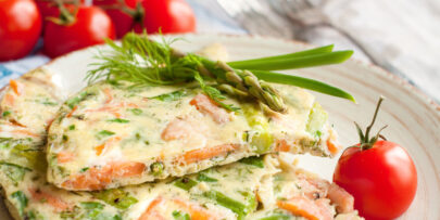 Try this delicious salmon frittata recipe.