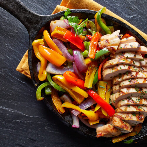 Try this chicken fajitas style recipe.