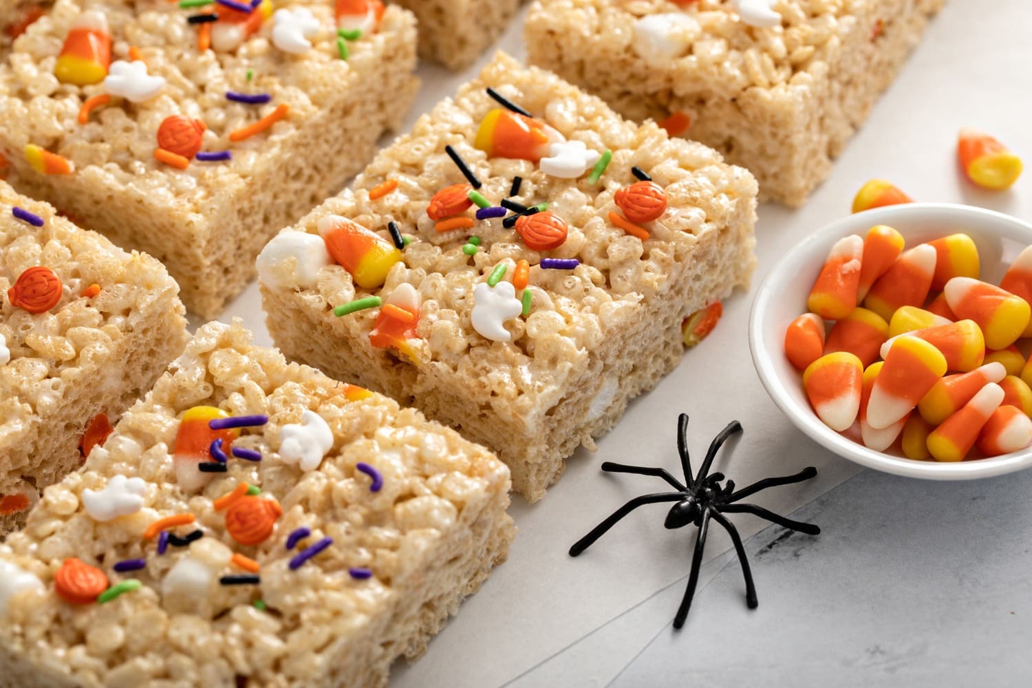 No bake Pumpkin Spice Rice Krispie Treats