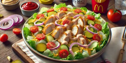 Lean Chicken Big Mac salad low calories twist`