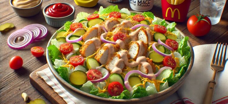 Lean Chicken Big Mac salad low calories twist`